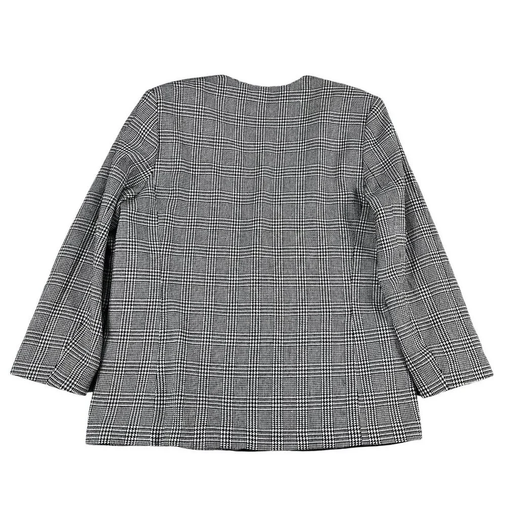 Alfred Dunner Womens Woolblend Houndstooth Career‎ Blazer Sz 16